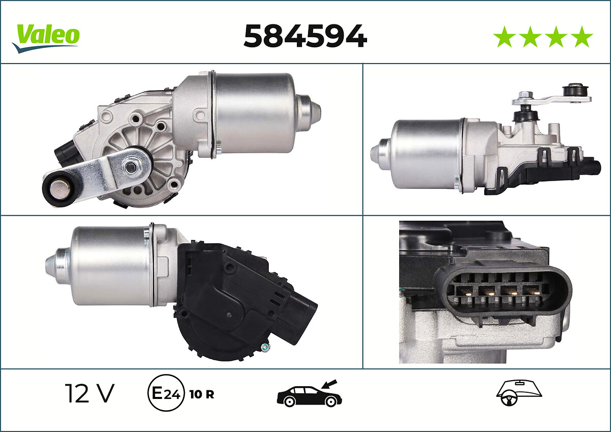 Moteur d'essuie-glace VALEO 584594